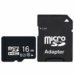 MicroSD カード 高耐久 マイクロ SD カード SDXC SDHC ドライブレコーダー向け UHS-1U3 V30 超高速転送 SDアダプター付 (16GB)