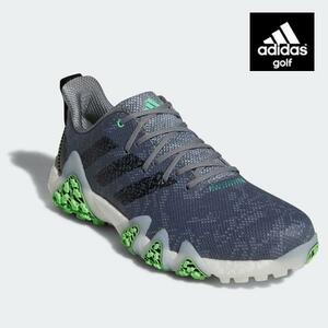 1.7万★22年製 超美品 adidas アディダス コードカオス 22 GX3931 メンズ スパイクレス ゴルフ シューズ adidas 28cm