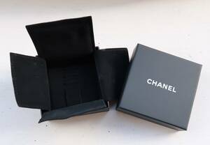 シャネル CHANEL アクセサリー 用 保管 ベロアケース ジュエリー ボックス 空箱 ケース 純正 美品　即決 送料込み 【3】