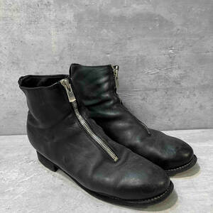 GUIDI PL1 FRONT ZIP BOOT フロントジップ ブーツ ブラック SIZE 42 グイディ 店舗受取可