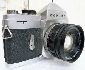 ＊昭和レトロ 当時物 RETRO CAMERA ＊KONICA コニカ 小西六工業 ＊フィルム カメラ 一眼レフ ＊FP フィルター付 ＊HEXANON F1.8/52mm