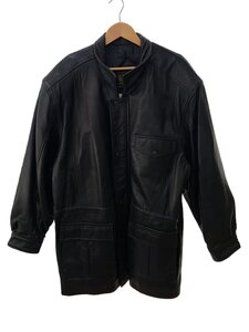 jacques leather/コート/L/レザー/BLK/無地//