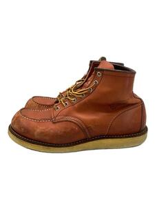 RED WING◆レースアップブーツ・6インチクラシックモックトゥ/US9/レッド/8875