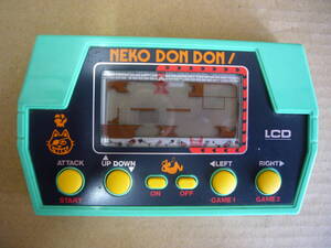 ★ゲームウォッチ＜NEKO DON DON ! ＞ネコドンドン！タカトクトイス LCD　本体のみ動作未確認　＃当時物