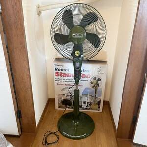 レア　美品　マーキュリー　扇風機　カーキ　MERCURY Remote control stand fan