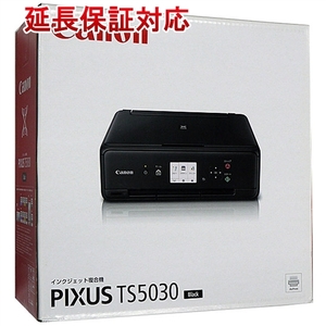 【新品(箱きず・やぶれ)】 Canon製 インクジェット複合機 PIXUS TS5030 ブラック [管理:1000006112]