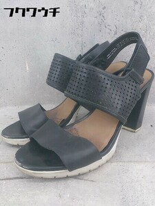 ◇ Clarks クラークス バックストラップ ヒール サンダル サイズUK 4 1/2 US 7 EU 37 1/2 ブラック レディース