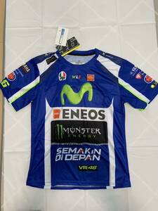 Movistar YAMAHA バレンティーノ・ロッシ YZR-M1 VR46×MONSTER COOL MAX Tシャツ 未使用品