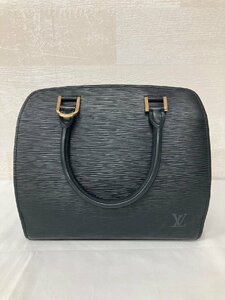 【美品】◎ LOUIS VUITTON ルイ・ヴィトン エピ ポンヌフ ハンドバッグ レザー LVロゴの刻印入り ノワール ブラック 黒 M52052◎