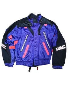 Vintage 90s Honda HRC Racing Jacket with shoulder pads. arm pads Size XL Motorcycles 