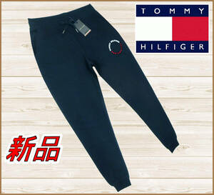 【国内正規品】66%OFF◆トミーヒルフィガーTommyHilfiger◆綿モノタイプラウンデルスウェットパンツジャージ◆紺ネイビーML定価:17,600円