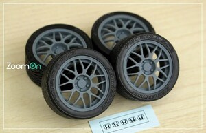 ZoomOn ZR090 1/24 NSX (NA1) タイプS BBS ホイールセット フロント16インチ リア17インチ