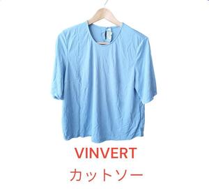 【レディース☆薄手カットソー】 VINVERT☆トップス☆伸縮性☆L☆Tシャツ