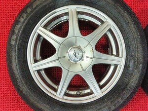 Weds JOKERホイール 15×6J+45 夏タイヤ付き 195/65R15 4本セット 中古 売切!!