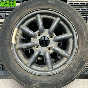 TA-99 激安 ホイール ワタナベ 刻印あり 14インチ PCD114.3 4H タイヤ交換必要 185/60R14 旧車 現状品