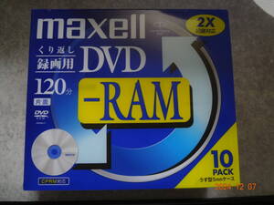 マクセル DVD-RAM CPRM対応 120分 10枚パック DRM120STY S1P10S 未使用