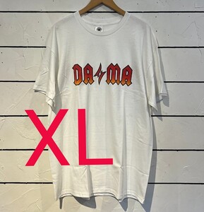 極少 超限定 即発送 DAMA SURFBOARDS ROCK TEES WHITE XL ダマ サーフボード ロック ティー ホワイト 白 半袖 Tシャツ ロゴ メンズ