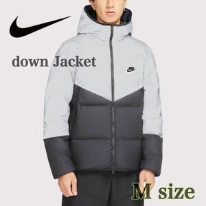 【新品未使用】ナイキ リフレクター ダウンフィル ウィンドランナー down Jacket（CZ1493-010）黒グレーMサイズ