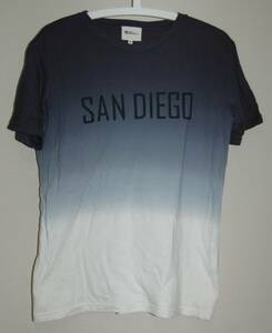 【新品未使用 】TK MIXPICE SAN DIEGO Tシャツ グラデーション ホワイト チャコール サンディエゴ 半袖 ティケー コットン Mサイズ