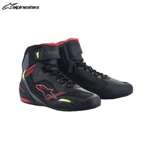 アルパインスターズ FASTER-3 RIDEKNIT シューズ 136 BLACK RED YELLOW FLUO[US8/25.5cm] ALP8059175967955