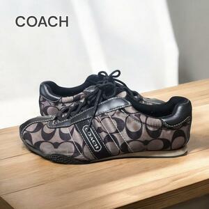 【1点限り】COACH コーチ スニーカー シグネチャー ブラック