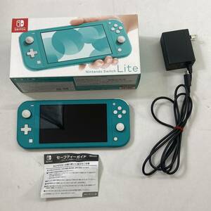 04wy1762〓【1円～】Nintendo Switch Lite本体 ターコイズ 【任天堂/HDH-001/ニンテンドースイッチ/携帯ゲーム機/テレビゲーム】 中古品