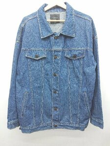 ◇ CASPER JOHN AIVER キャスパージョン シンプル 長袖 デニム ジャケット Gジャン ネイビー レディース P