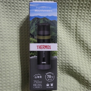 【送料無料】THERMOS(サーモス) 山専ステンレスボトル マットブラック（MTBK） 0.75L FFX-751 新品