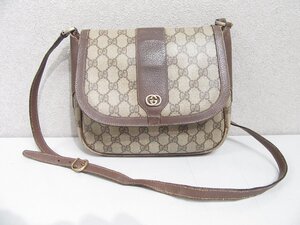 【31】1円～ GUCCI グッチ オールド GG柄 ショルダーバッグ ヴィンテージ品 レディース ジャンク品 現状品