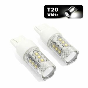 ю 【メール便】 ホンダ インテグラ SJ,EK3 H11.1～H13.12 [ T20 ] バックランプ LED 2個セット 80W 16連 XT-E端子搭載 ホワイト 12V/24V