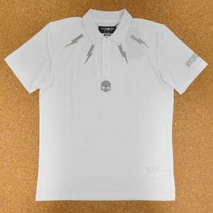 新品 HYDROGEN ハイドロゲン TECH STORM POLO テニスウェア 半袖シャツ Tシャツ ポロシャツ WHITE ホワイト L 定価18,000円