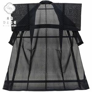 リサイクル着物 結城紬 中古 夏物 正絹 美品 仕立て上がり 未使用品 盛夏 女性 ss0070b 着物ひととき