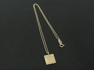 1円 TIFFANY＆Co ティファニー ノーツ スクエア SV925 ネックレス ペンダント アクセサリー レディース シルバー系 FF5938