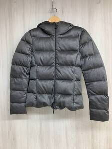 MONCLER モンクレール ダウンジャケット グレー系 灰色 レディース 【サイズ0】 【Sサイズ】 フード付き ラグジュアリー タウンユース