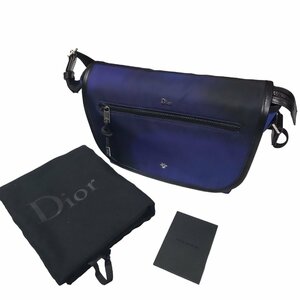 ◆未使用品◆DIOR HOMME ディオール オム メッセンジャー グラデーション ショルダーバッグ ネイビー系 R37046ND