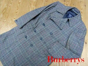 ★バーバリー BURBERRY★メンズ ダブルブレスト チェックウールコート★R61117004B