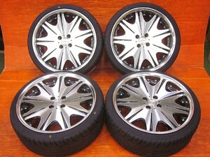 【Y4】4穴/PCD100☆WORK ヴァリアンツァ VARIANZA D3S 18インチ 7.5J +35/8.0J +32 PCD100 4H KENDA KR20 205/35R18 新品タイヤ付き☆