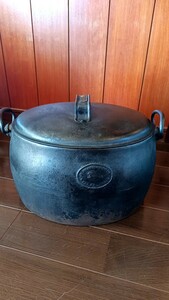 （075）Kenrick & Sons Cast Iron 3 Gallon Cook Pot　ケンリックアンドサンズ　鋳鉄鍋　アンティーク