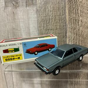 絶版　Diapet ダイヤペット ミニカー ヨネザワ YONEZAWA TOYS 当時物 ニッサンブルーバード　SSSターボ　希少　車 G-140 BLUEBIRD TURBO