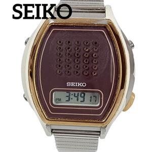 【即決 稼働 良品】1209-4 綺麗 SEIKO セイコー 音声 メンズ 腕時計 稼働 新品電池 A862 00A0