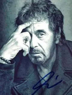 アル・パチーノ直筆サイン入り2Lサイズ写真…Al Pacino