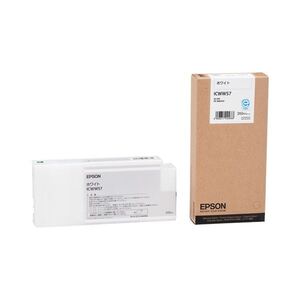 【新品】(まとめ) エプソン EPSON PX-P／K3インクカートリッジ ホワイト 350ml ICWW57 1個 〔×10セット〕