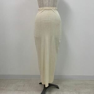 JURGEN LEHL ヨーガンレール ニット タイト ロング スカート サイズ M クリーム long skirt KNIT 610