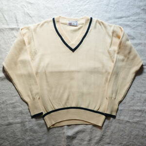 Slazenger tilden cotton knit Made in Hong kong Mサイズ表記 チルデンコットンニット