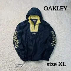 OAKLEY nylon100% half zip pullover XL