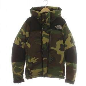 ザノースフェイス THE NORTH FACE 15AW Novelty Baltro Light Jacket バルトロライトダウンジャケット 迷彩柄 カモフラ S 緑 ND91515