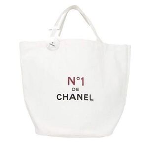 新品　シャネル　CHANEL ノベルティ トートバッグ　白　ホワイト　カメリア