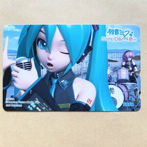 【未使用】 テレカ 50度 初音ミク Project DIVA 2nd　 非売品