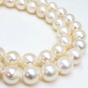 大珠!!＊アコヤ本真珠ネックレス＊j 約42.4g 約43.5cm 約8.0~8.5mm あこや パール pearl necklace jewelry silver DH0/DH0