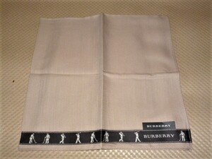 バーバリー BURBERRY ベージュ 縁はゴルフ柄 ハンカチ 正規品 新品 B41